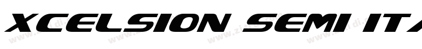 Xcelsion Semi Itali字体转换